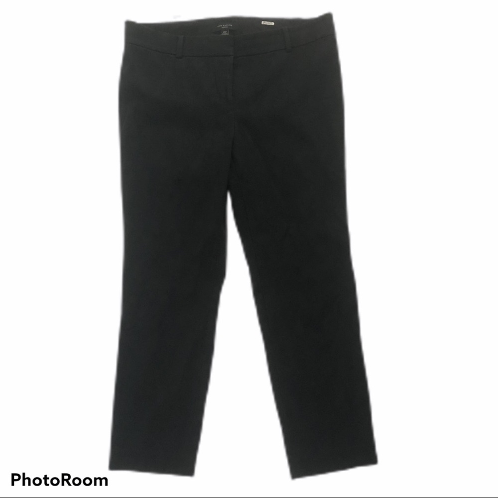 Ann Taylor Black Ankle Print Pants Petite